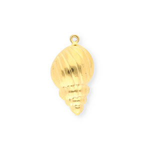 Stainless steel charms shell Gold