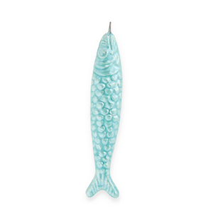 DQ&reg; greek ceramic charms sardine Turquoise Blue