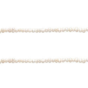TQ Freshwater pearls vertical threading hole oval Natural White