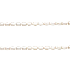 TQ Freshwater pearls rice 5x3 mm Natural white