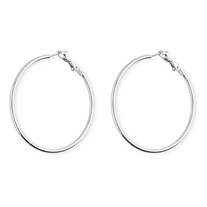 Stainless steel earrings&nbsp;/&nbsp;creoles Silver