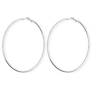 Stainless steel earrings&nbsp;/&nbsp;creoles Silver