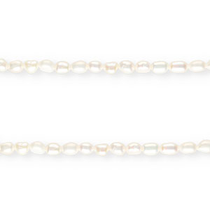 BQ Freshwater pearls nugget round 6-7mm Natural White