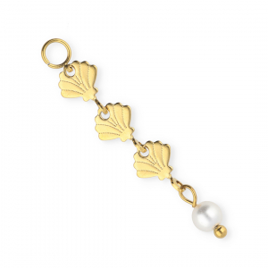 BY31&reg; Stainless steel shell chain charms Gold-White