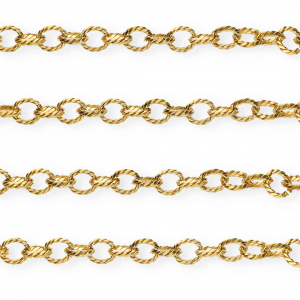 Stainless steel findings belcher chain anchor link Gold