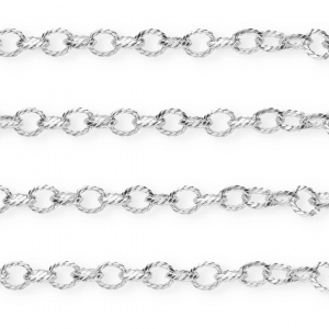 Stainless steel findings belcher chain anchor link Silver