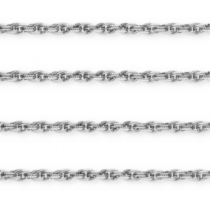 Stainless steel findings belcher chain twist Silver