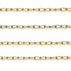Stainless steel findings belcher chain fancy link Gold