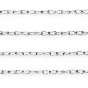 Stainless steel findings belcher chain fancy link Silver