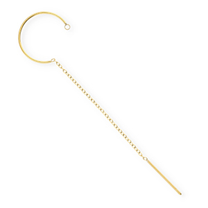 BY31&reg; Stainless Steel findings earrings&nbsp;/&nbsp;creoles with loop Gold
