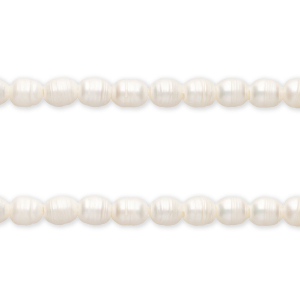 Imperfect freshwater pearls rice 12x10mm Natural White