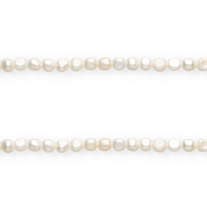 Imperfect freshwater pearls nugget oval 6-7mm Natural White