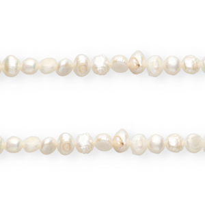 Imperfect freshwater pearls nugget 6-8mm Natural White