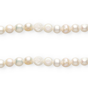 Imperfect freshwater pearls nugget round 9mm Natural White