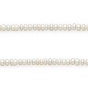 Imperfect freshwater pearls flat round Natural White