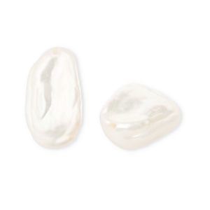 Imperfect freshwater pearls irregular high luster Natural White