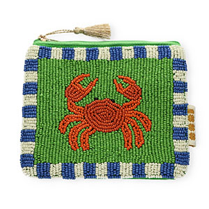 BY31&reg; Pouch crab Green-Burnt Orange-Blue-White-Gold