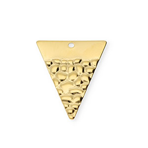 Stainless steel charms triangle Gold