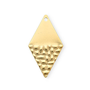 Stainless steel charms rhombus Gold