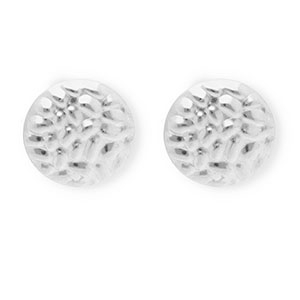 Stainless Steel findings earrings / earpins round with loop Silver