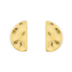 Stainless steel findings earrings&nbsp;/&nbsp;earpins semicircle with loop Gold