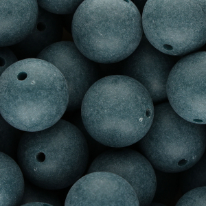 20 mm DQ acrylic beads Petrol Blue