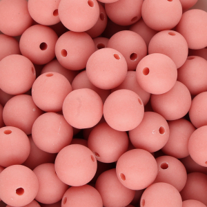 12 mm DQ acrylic beads Coral red