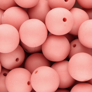 18 mm DQ acrylic beads Coral red