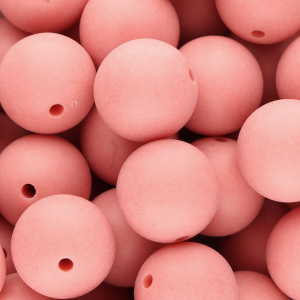 20 mm DQ acrylic beads Coral red