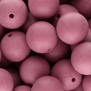 20 mm DQ acrylic beads Plum