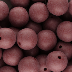 18 mm DQ acrylic beads Bordeaux red