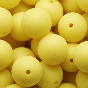 20 mm DQ acrylic beads Sunshine yellow