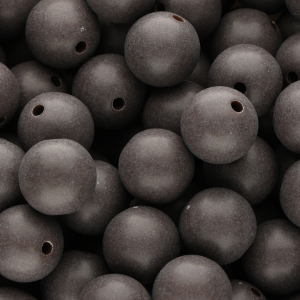 14 mm DQ acrylic beads Dark chocolate brown
