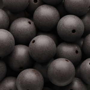 20 mm DQ acrylic beads Dark chocolate brown