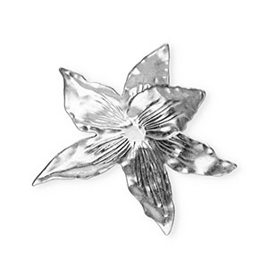 Statement charms flower Silver