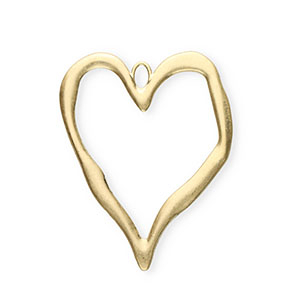 Statement charms open heart Gold