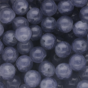 8 mm glass beads Denim Blue