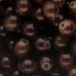 10 mm glass beads Brown