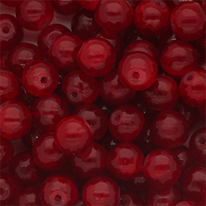 8 mm glass beads Burgundy Red