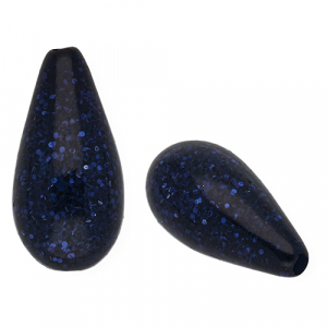 Polaris Elements drop shaped beads Paipolas Midnight Blue