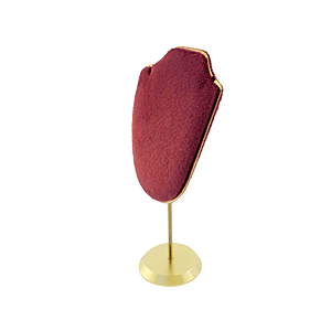Jewellery display bust for necklaces Bordeaux Red-Gold