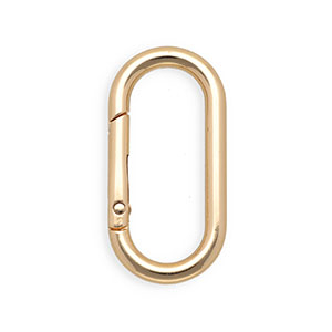 Keychain clasp findings oval Gold