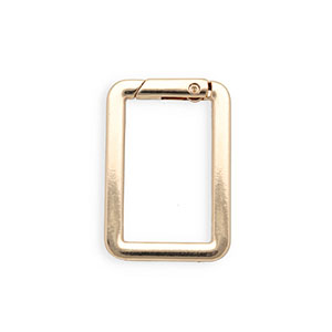 Keychain clasp findings rectangle Gold