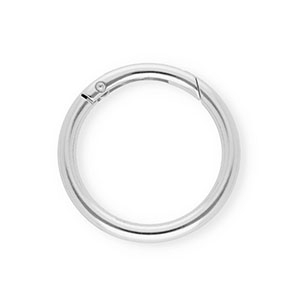 Keychain clasp findings ring Silver