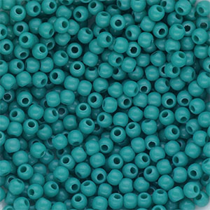 4 mm DQ acrylic beads shiny Turquoise