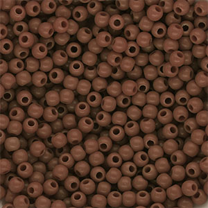 4 mm DQ acrylic beads shiny Brown