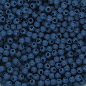 4 mm DQ acrylic beads shiny Teal Blue