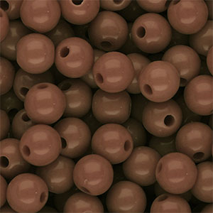 10 mm DQ acrylic beads shiny Brown