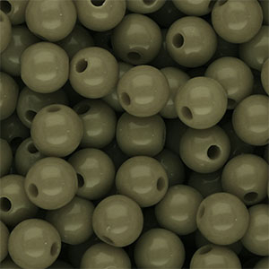 10 mm DQ acrylic beads shiny Army Green