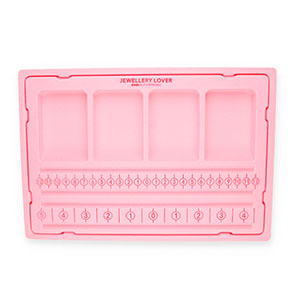 BY31&reg; Bead / Bracelet Board with Cover Pink 8+2